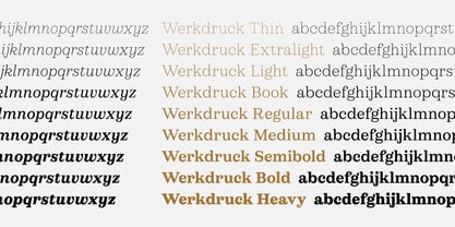 Werkdruck Font Poster 11