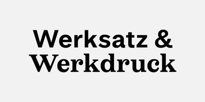 Werkdruck Font Poster 15
