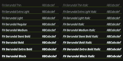 FX Gerundal Font Poster 8