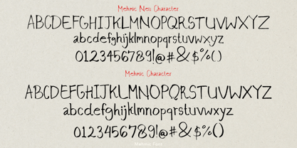 Mehmic Font Poster 6