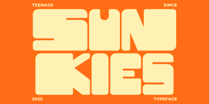 Teenage Sunkies Font Poster 1