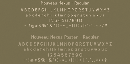 Nouveau Nexus Font Poster 9