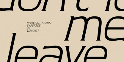 Nouveau Nexus Font Poster 3