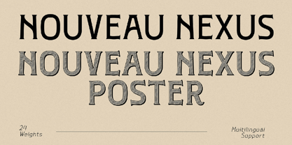 Nouveau Nexus Font Poster 1