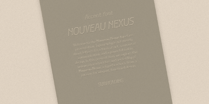 Nouveau Nexus Font Poster 5