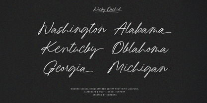 Wicky Orchid Font Poster 4