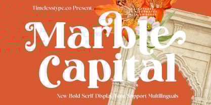 Marble Capital Font Poster 1