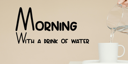 Winter night Font Poster 3