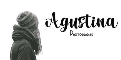 Winter night Font Poster 5