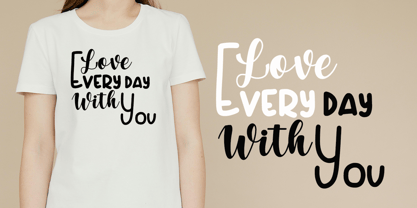 Winter night Font Poster 2