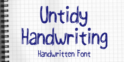 Untidy Handwriting Font Poster 1