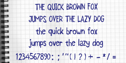Untidy Handwriting Font Poster 4