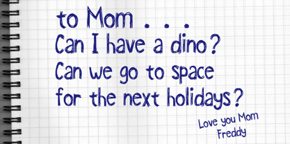 Untidy Handwriting Font Poster 2