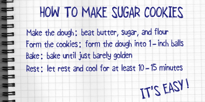 Untidy Handwriting Font Poster 3