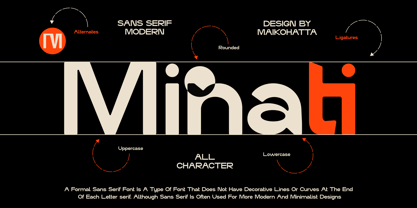 Minati Font Poster 5