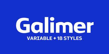 Galimer Font Poster 1