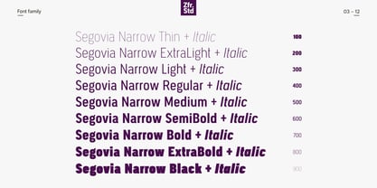 Segovia Narrow Font Poster 3