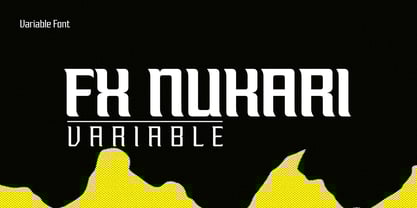 FX Nukari Variable Font Poster 1