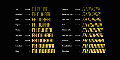 FX Nukari Variable Font Poster 2