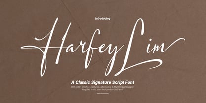 Harfey Lim Font Poster 1