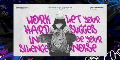 Urban Stroke Font Poster 3