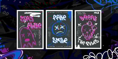 Urban Stroke Font Poster 5