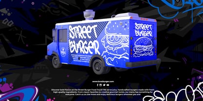 Urban Stroke Font Poster 4