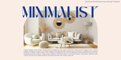 Velavine Font Poster 5