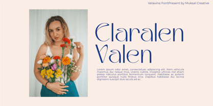 Velavine Font Poster 7