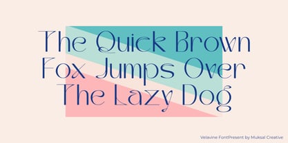 Velavine Font Poster 2