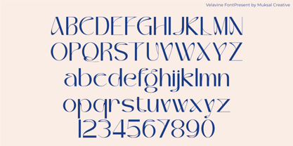 Velavine Font Poster 9