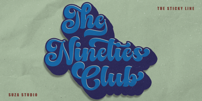 The Sticky Line Font Poster 5