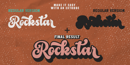 The Sticky Line Font Poster 3
