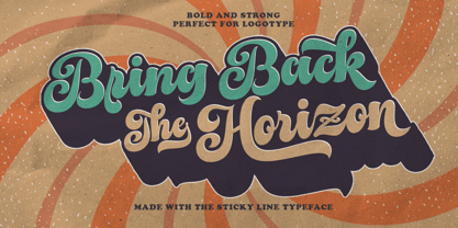 The Sticky Line Font Poster 7