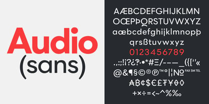 Audio Sans Font Poster 1