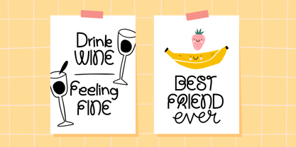 Hello Chuckle Font Poster 3