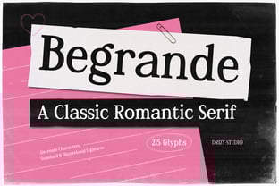 Begrande Font Poster 1