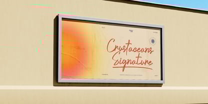 Crustaceans Signature Font Poster 2