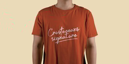 Crustaceans Signature Font Poster 3