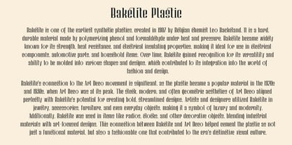 Bakelite Font Poster 5