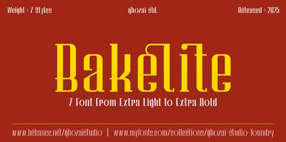 Bakelite Font Poster 1