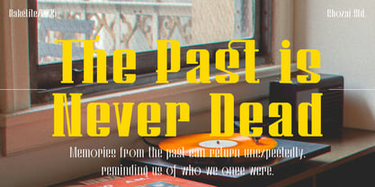 Bakelite Font Poster 2