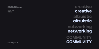 Robout Font Poster 7