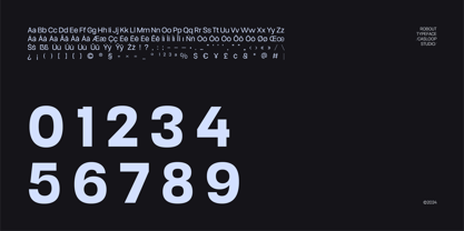 Robout Font Poster 8