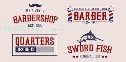 Quarters Font Poster 4