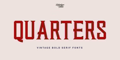 Quarters Font Poster 1