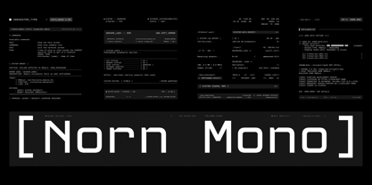Norn Mono Font Poster 1