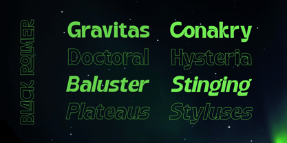 Black Rolmer Font Poster 15