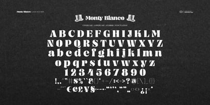 Monty Blanco Font Poster 6
