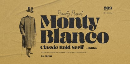 Monty Blanco Font Poster 1